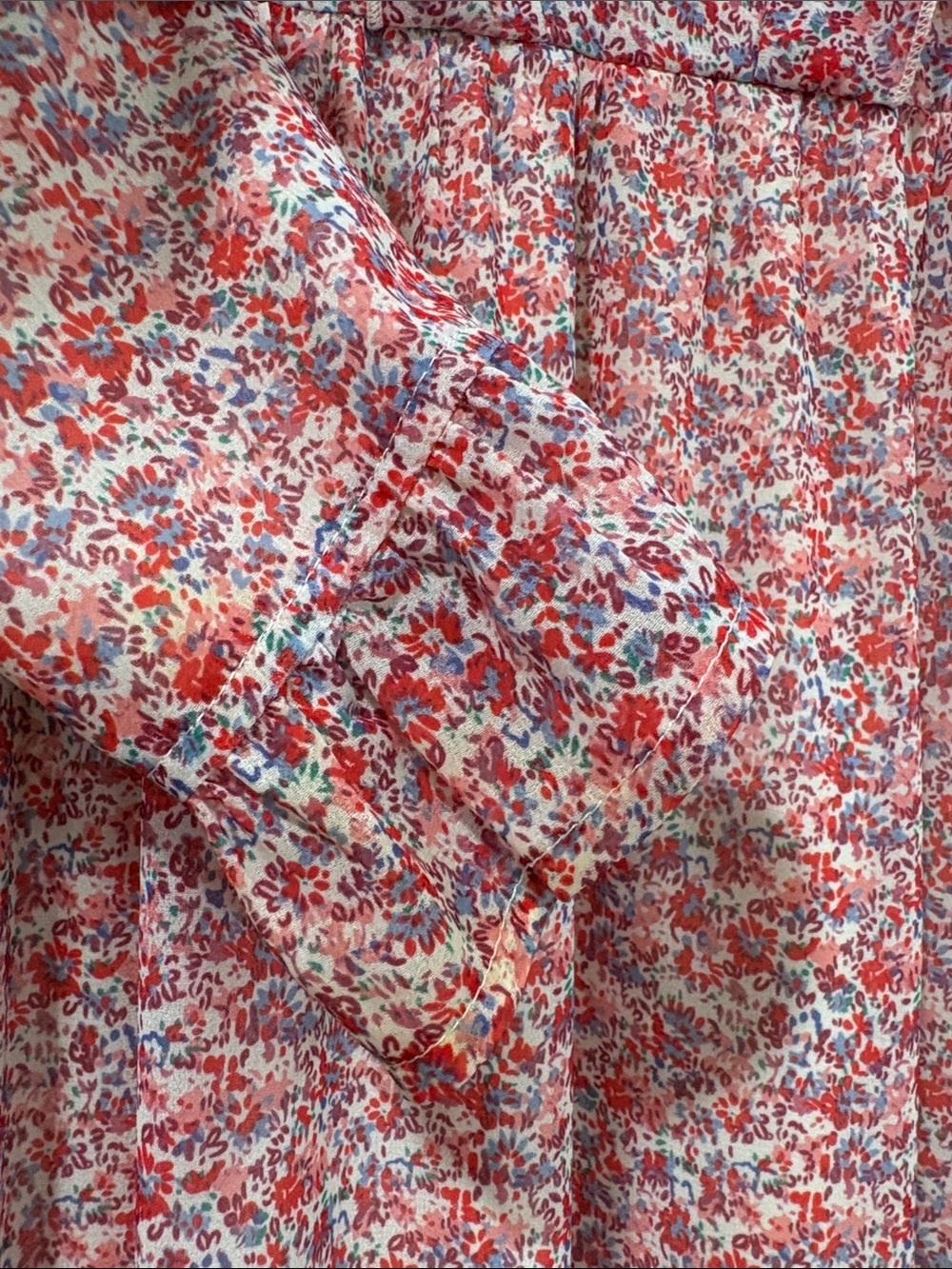Gemma Allright Floral Farmhouse Ruffle Maxi Dress, Size M - Picture 3 of 12
